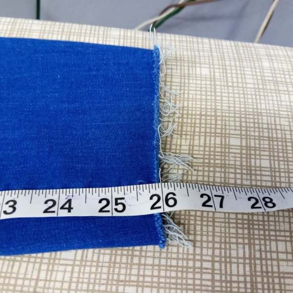 PACSUN Women's Ankle Jegging Jeans Size 30 High Rise Raw Hem Royal Blue Denim - Picture 13 of 15